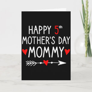 Kids happy 5th mothers day mummy, mothers day forK Card