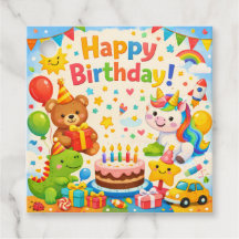Kids Happy Birthday Gift Tag