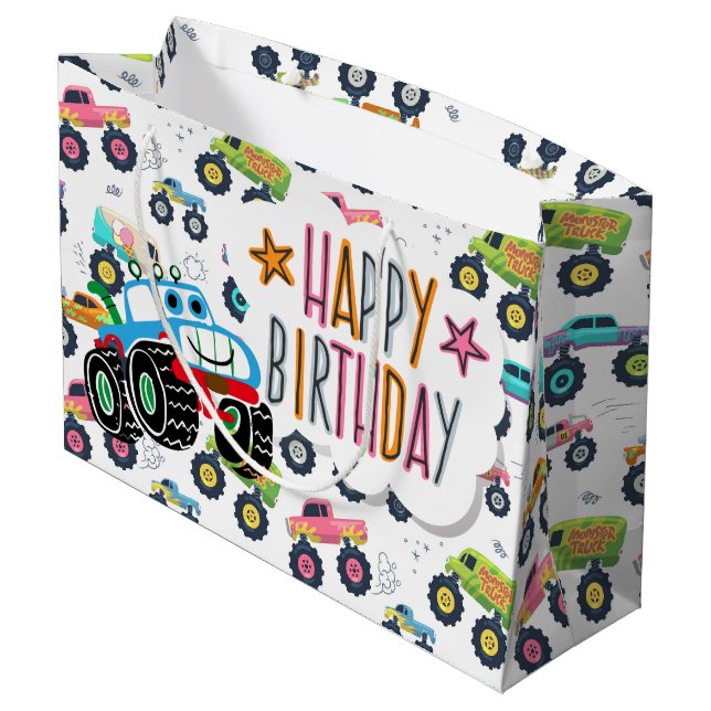 Kids Happy Birthday  Large Gift Bag (Back Angled)