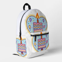 Kids' Happy Birthday School Bag with Cake