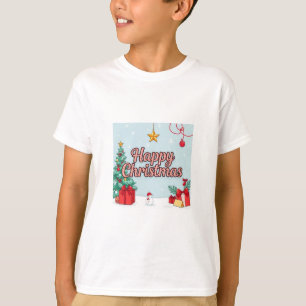 "Kids' Happy Christmas T-Shirt - Festive Holiday W