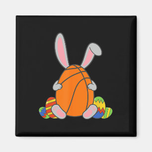 Kids Happy Easter Bysketbyll Bunny Ears Fun Egg Bo Magnet