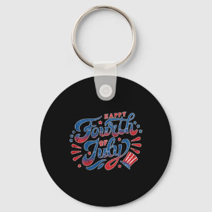 Kids Happy Independence Day 4th Of July Kids Toddl Key Ring