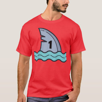Kids Happy Shark Birthday 1 Year Old Kids  T-Shirt