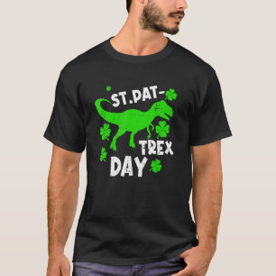 Kids Happy St Pat T Rex Day Dino Saurus St Patrick T-Shirt
