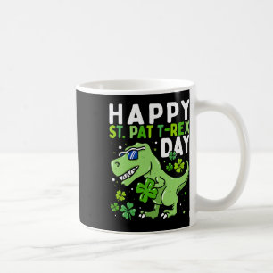 Kids Happy St Pat Trex Day Dino St Patricks Day To Coffee Mug
