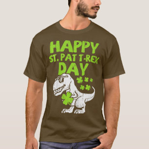 Kids Happy St Pat Trex Day Dino St Patricks Day To T-Shirt