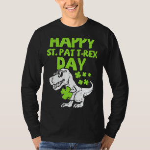 Kids Happy St Pat Trex Day Dino St Patricks Day To T-Shirt