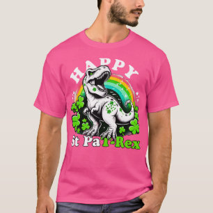 Kids Happy St PaTRex Dinosaur Saint Patricks Day F T-Shirt