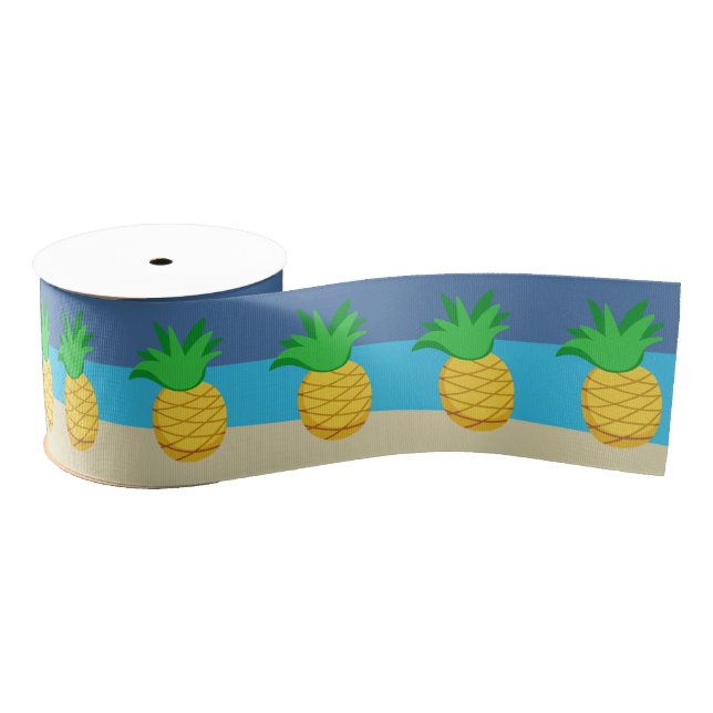 Kids Hawaiian Luau Party Grosgrain Ribbon (Spool)