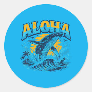 Kids Hawaiian T Shirts Toddler Boy Aloha Hawaii Classic Round Sticker