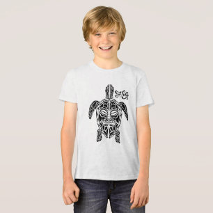 Kid's Hawaiian Turtle T-Shirt Tri-Blend Shirt