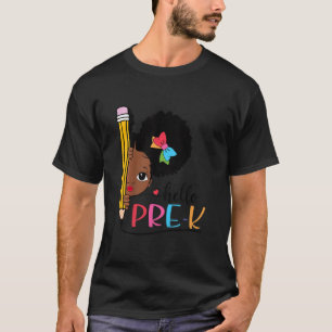 Kids Hello Pre K Kinder Back To School African Que T-Shirt