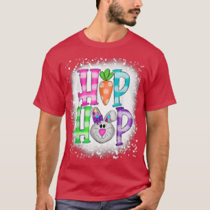 Kids Hip Hop Crew Happy Easter Bunny Face Eggs Bas T-Shirt