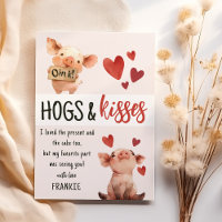Kids Hogs & Kisses | Birthday Thank You Cards