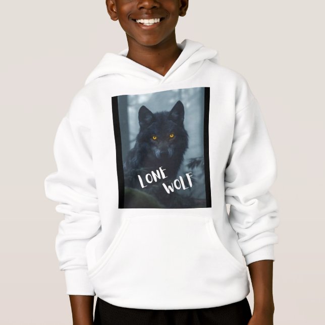 kids hoodie(lone wolf design) (Front)
