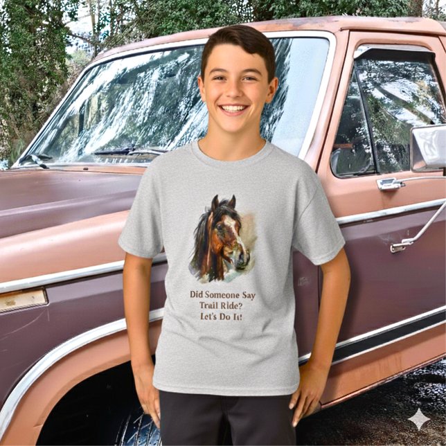 Kid's Horse Customise  T-Shirt (Creator Uploaded)