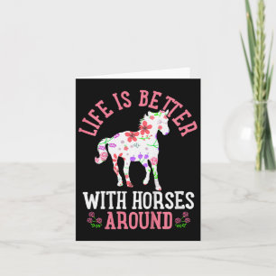 Kids Horse Horseback Riding Cute Gift Card