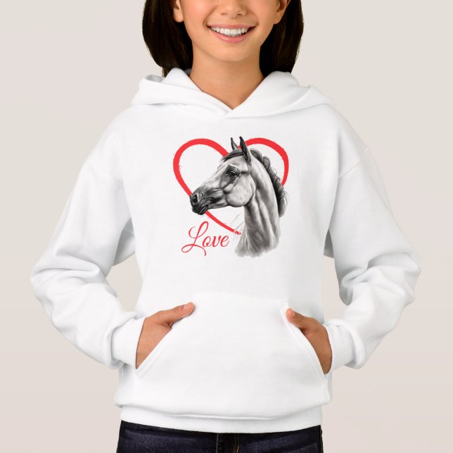 Kid's Horse Love T-Shirt (Front)