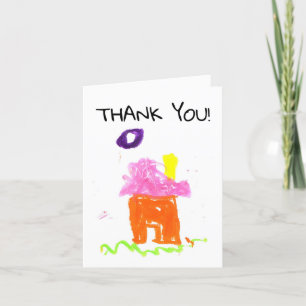 Kid's House Drawing Real Estate Client Thank You C
