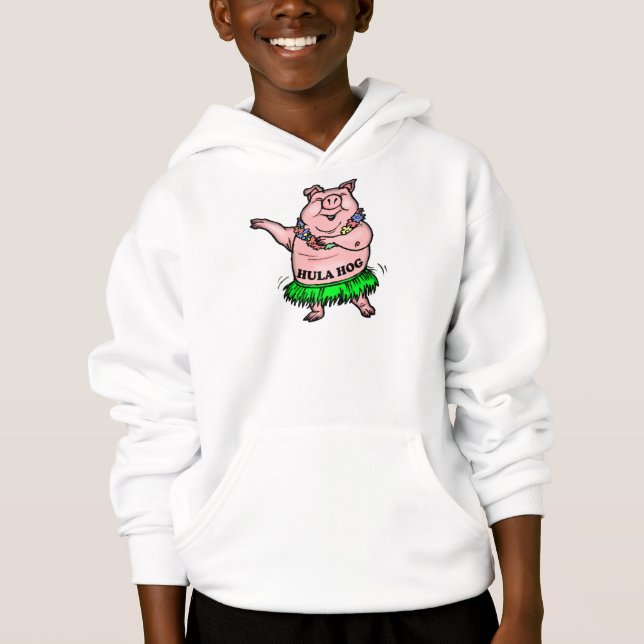 Kids Hula Hog Pig T Shirt (Front)