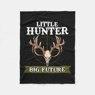 Kids Hunting Little Deer Hunter T Shirt Gift  Fleece Blanket