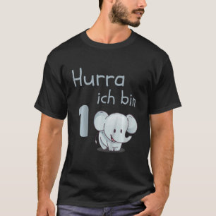 Kids Hurra I'm 1 Elephant 1st Birthday Idea T-Shirt