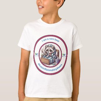 Kid's 'I am a rare bear' in pink T-Shirt