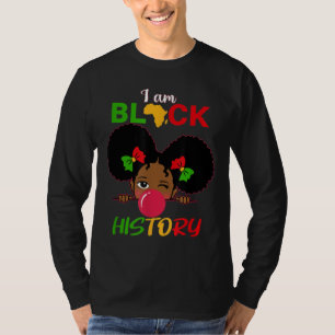 Kids I Am Black History Girl Little Melanin Prince T-Shirt