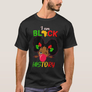 Kids I Am Black History Girl Little Melanin Prince T-Shirt