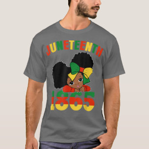 Kids I Am Black History Girls Little Melanin Queen T-Shirt
