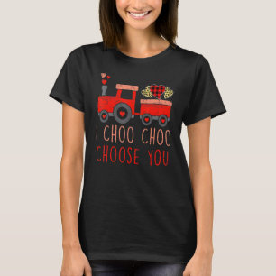 Kids I Choo Choo Choose You Valentines Day Train T T-Shirt