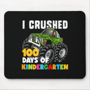 Kids I Crushed 100 Days of Kindergarten Fun Girls Mouse Pad