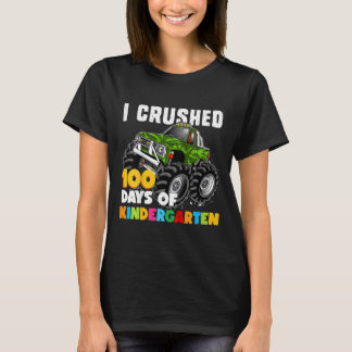 Kids I Crushed 100 Days of Kindergarten  Fun Girls T-Shirt