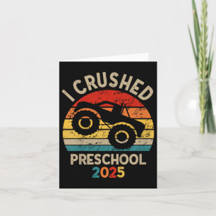 Kids I Crushed Preschool 2025 Pre-k Grad 2025 Card
