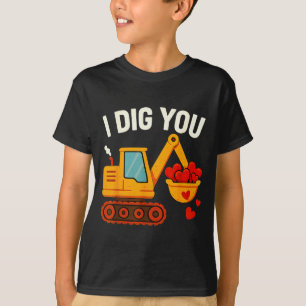 Kids I Dig You Happy Valentines Day Love Heart Tod T-Shirt