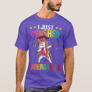 Kids I Just Crushed Kindergarten Dabbing Unicorn G T-Shirt