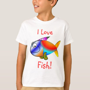 Kids  "I LOVE FISH" T-Shirts