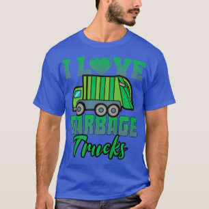 Kids I Love Garbage Trucks Toddler Boys Kids  T-Shirt