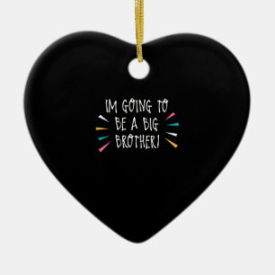 Kids I’m Going To Be A Big Brother Ceramic Tree Decoration