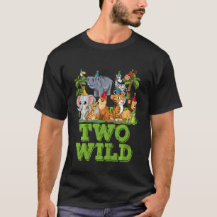 Kids I´m Wild And Two 2 Birthday 2 Year Old Birthd T-Shirt
