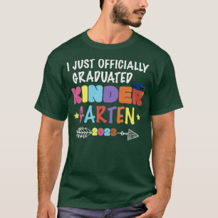 Kids I Officially Graduated Kindergarten Graduatio T-Shirt