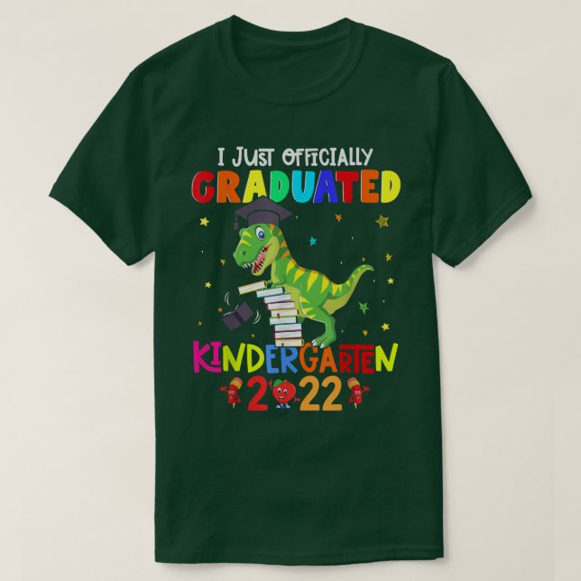 Kids I Officially Graduated Kindergarten Graduatio T-Shirt (Design Front)