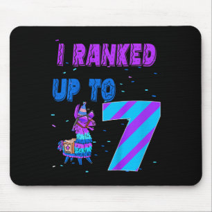 Kids I Ranked Up To 7 Video Game 7th Birthday Llam Mouse Pad