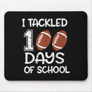 Kids I Tackled 100 Days Of School Football 100th D Mouse Pad