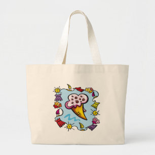Kids Ice Cream Cone Tote Bag