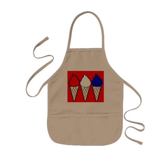 Kids Ice Cream Cones Apron (Front)