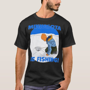 Kids Ice Fishing Minnesota T-Shirt