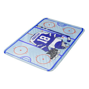 Kids Ice Hockey Bedroom Collection 1 Bath Mat