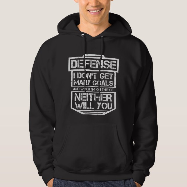 Kids Ice Hockey T-Shirt Funny Defenseman Player Hoodie (Front)